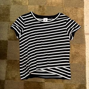 Black and white striped Cabi shirt